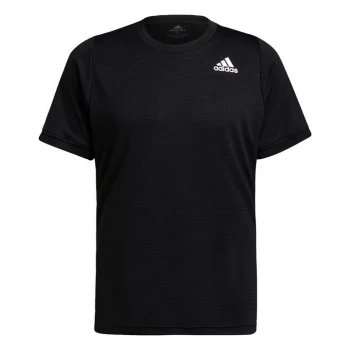 Image of adidas Tennis Freelift T-Shirt Mens - Black / White