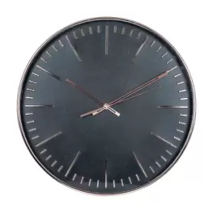 Image of Pacific Lifestyle Round Wall Clock, Copper and Black