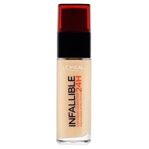 Image of LOreal Paris Infallible Foundation 125 Natural Rose 30ml Nude