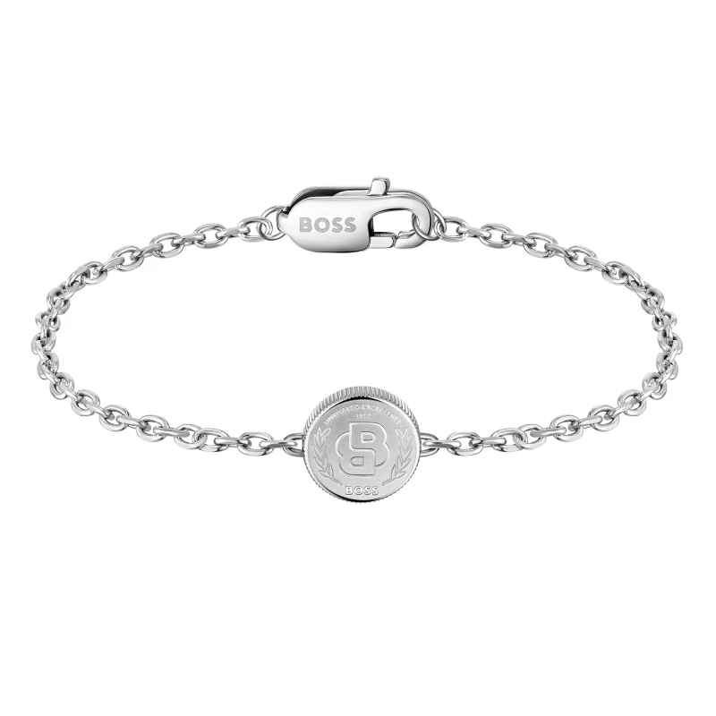 Image of BOSS 1580763M Mens Double B Coin Bracelet Jewellery