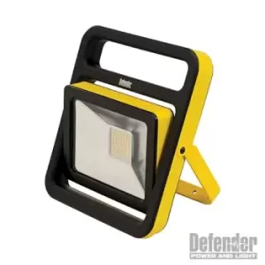 Image of Defender E206011 Slimline LED Fold Flat Floodlight 110V 20W
