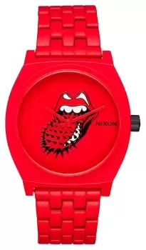 Image of Nixon A1356-191-00 Rolling Stones Time Teller Red Monochrome Watch