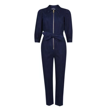Image of Scotch and Soda Denim Jumpsuit - Navy 0089