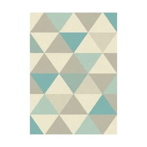 Image of Asiatic Focus Rug - 170 x 120cm - Triangle Blue