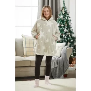 Image of Personalised Hugzee Grey Stars Wearable Kids Fleece