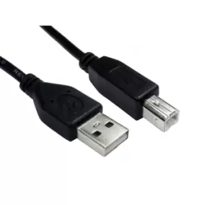 Image of Cables Direct 99CDL2-101 USB cable 1m USB 2.0 USB A USB B Black