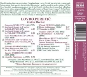 Image of Domenico Scarlatti - Lovro Peretic: Guitar Recital CD Album - Used