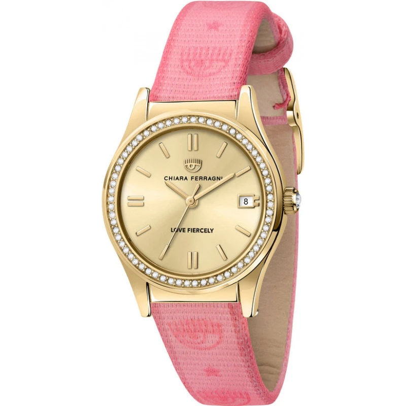 Image of Chiara Ferragni Womens R1951102501 32mm Quartz Watch in Pink Pink Female One Size