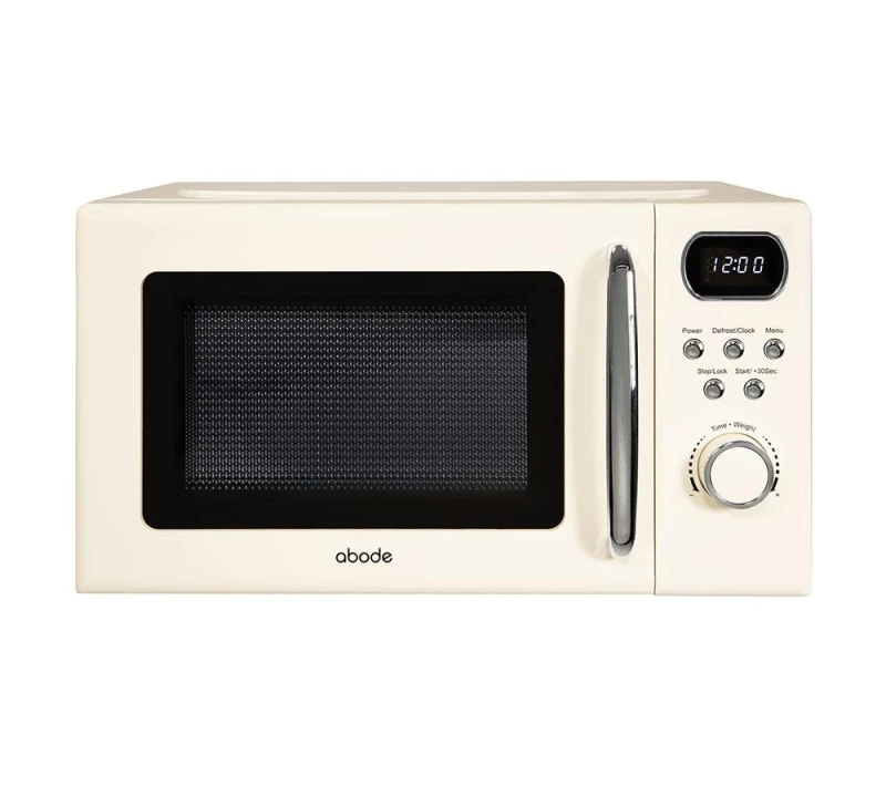 Image of ABODE AMD2004C Compact Solo Microwave - Cream, Clear 5056233836171