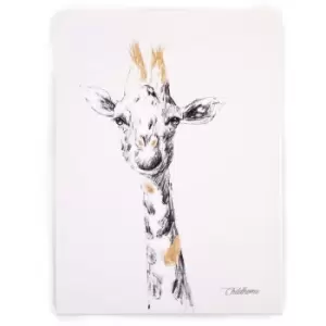Image of Oil Painting 30x40cm Giraffe - White - Childhome