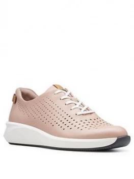 Image of Clarks Un Rio Tie Trainer - Blush, Size 5, Women