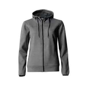 Image of Clique Womens/Ladies Ottawa Melange Full Zip Hoodie (L) (Grey Melange)
