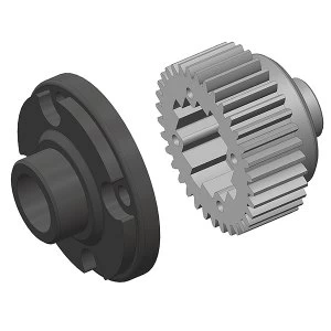 Image of Corally Diff Gear Metal Diff Gear Cover Composite 1 Set