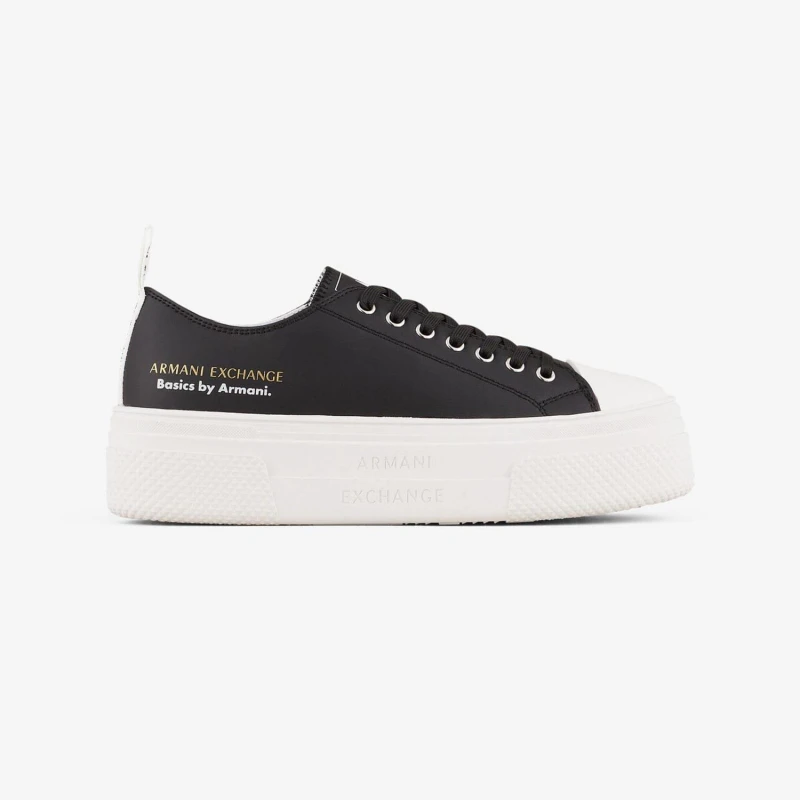 Image of Armani Exchange Trainers Black female UK 2