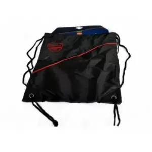 Image of Arsenal FC Official Football Gym Bag (One Size) (Black/Red) - Black/Red