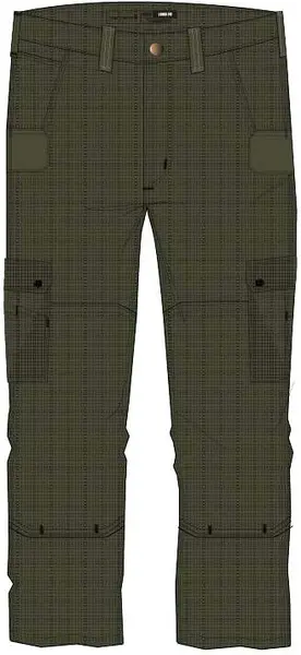 Image of Relaxed Ripstop Cargo Work Pants, green, Size 32
