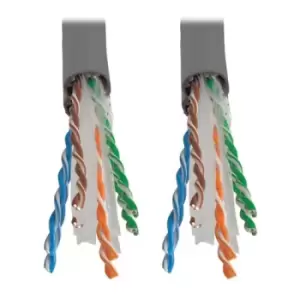 Image of Tripp Lite N222-01K-GY Cat6 Gigabit Solid Core UTP PVC Bulk Ethernet Cable Gray 1000 ft. (304.8 m) TAA