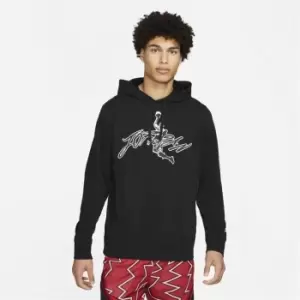 Image of Air Jordan Fleece Graphic Hoodie Mens - Black