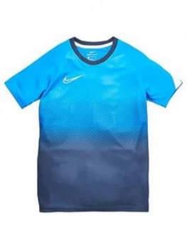 Image of Nike Boys Academy Gx Short Sleeved Tee - Electric Blue