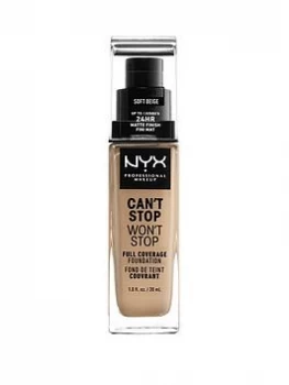 Image of NYX Professional Makeup Cant Stop Foundation Warm Walnut