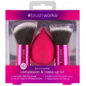 Image of Brushworks Makeup Sponge HD Complexion and Make-up Kit