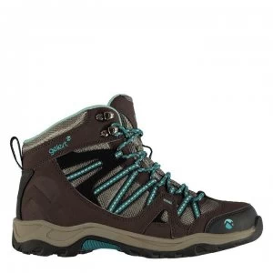 Image of Gelert Ottawa Mid Ladies Walking Boots - Brown/Teal