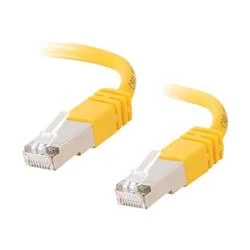 Image of C2G 3m Shielded Cat5E Moulded Patch Cable - Yellow