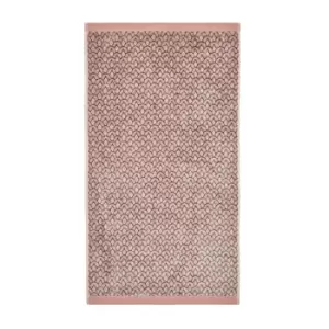 Image of Ted Baker Wave Geo Bath Sheet, Soft Pink