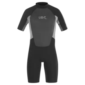 Image of UB Mens Blacktip Mono Shorty Wetsuit Black/Grey Medium