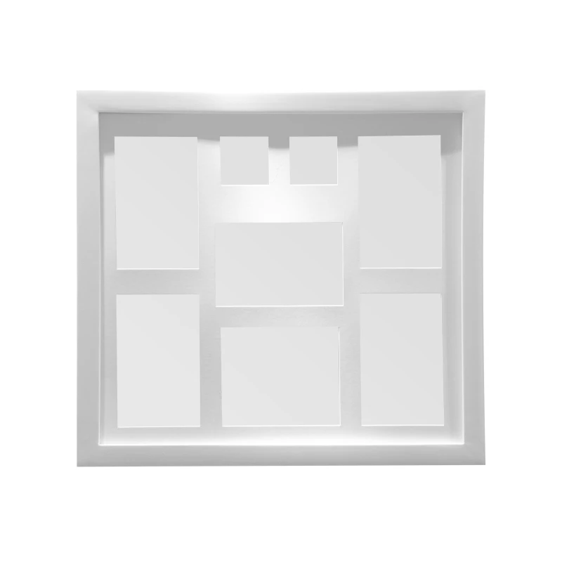 Image of Premier Housewares Maren White 8 Multi Photo Frame White