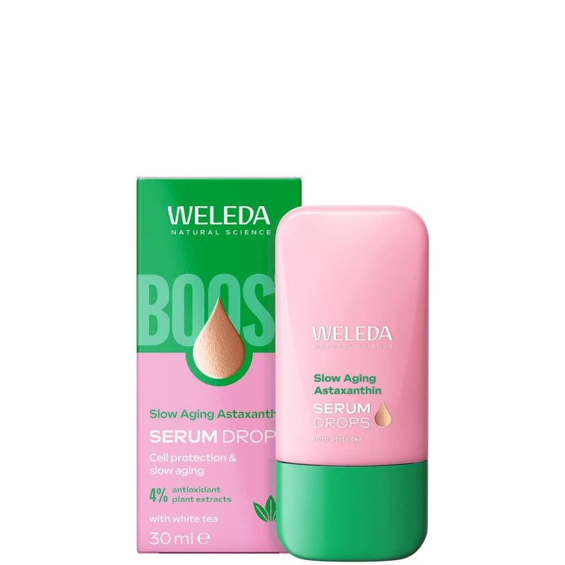 Image of Weleda Slow Aging Astaxanthin Serum Drops with White Tea 30ml