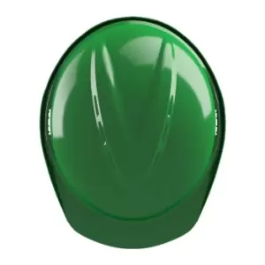 Image of GV541 V-gard 500 Green Safety Helmet with Pushkey Sliding Suspension