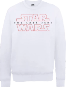 Image of Star Wars The Last Jedi Mens White Sweatshirt - L - White