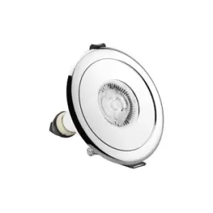 Image of Integral - LED Fire Rated Static Downlight Adapter Round Polished Chrome IP65, GU10