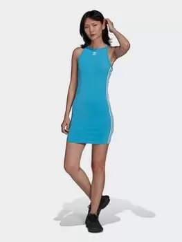 Image of adidas Originals Adicolor Classics Tight Summer Dress, Orange, Size 6, Women