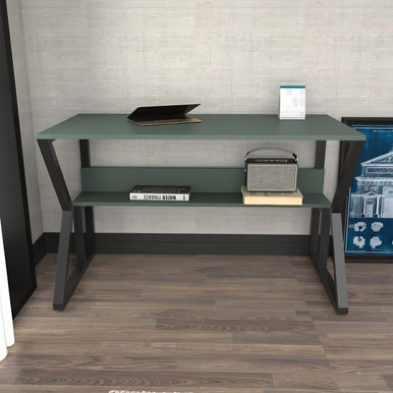 Image of Decorotika Wake Study And Writing Desk Green And Black