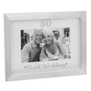 Image of Silver Event Frame Pearl Wedding 6x4