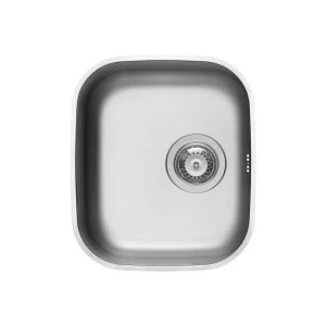 Image of Essence Ava Undermount Stainless Steel 1 Bowl Kitchen Sink - 400 x 340mm