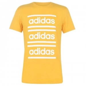 Image of adidas C90 T Shirt Mens - Yellow/White