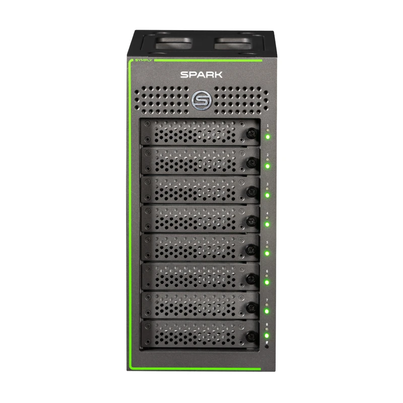 Image of Symply SPARK Desktop 8 Bay Thunderbolt 3 RAID 80TB 5Yr