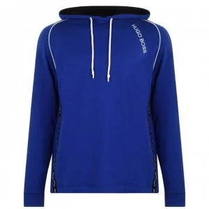 Image of Hugo Boss Tencel Pullover Hoodie Blue 465 Men