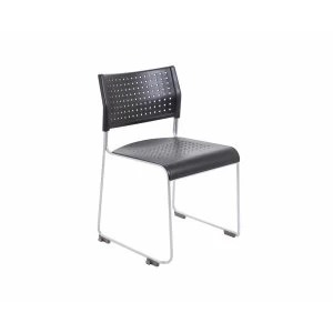 Image of TC Office Twilight Stacker Chair with Integrated Linking Mechanism, Black