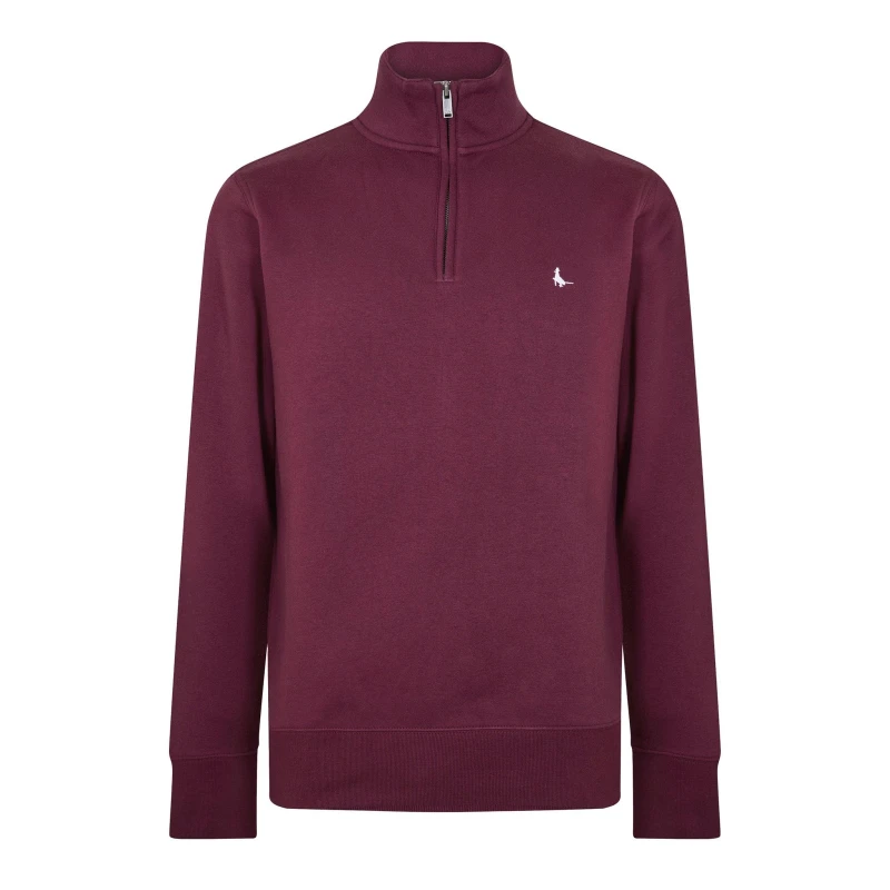 Image of Jack Wills Jack Barchester Quarter Zip Sweatshirt Fig male S