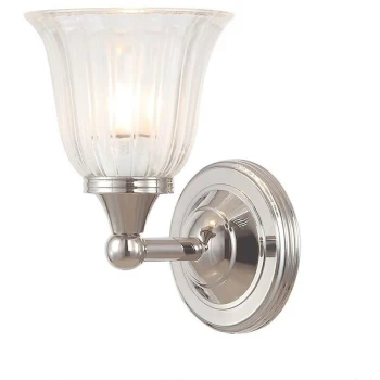 Image of Elstead Austen - 1 Light Bathroom Wall Light Polished Nickel IP44, G9