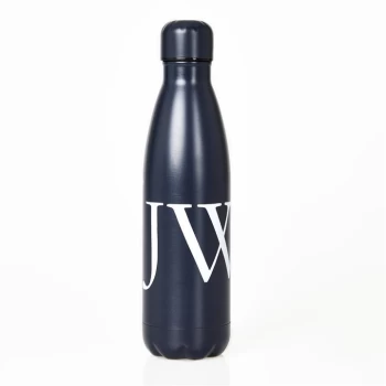 Image of Jack Wills Eco Metal Flask Water Bottle - Navy