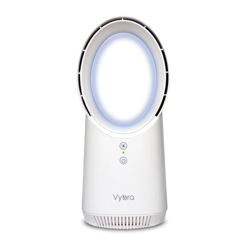 Image of Vybra Solo Rechargeable Bladeless and Cordless Desktop Fan White
