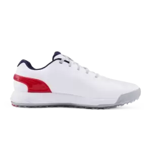 Image of Puma Alphacat Nitro Golf Shoes White/Red/Navy UK9