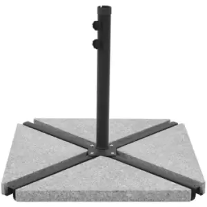 Image of Vidaxl - Umbrella Weight Plate Granite 15 kg Triangular Grey Grey