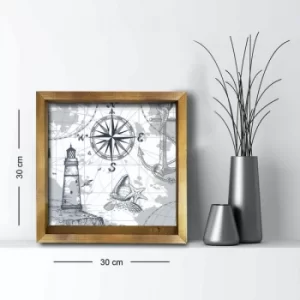 Image of 3030AHS-073 Multicolor Decorative Framed MDF Painting