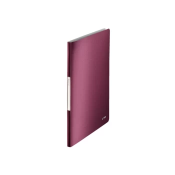 Image of Style Display Book. Polypropylene. 40 pockets. 80 sheet capacity. A4. Garnet Red. - Outer carton of 10
